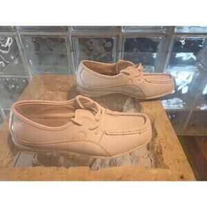 Womens Carlisle WP/6052 White Shoes Size 8.5 Wide RN 40516 Cobbie Cuddlers